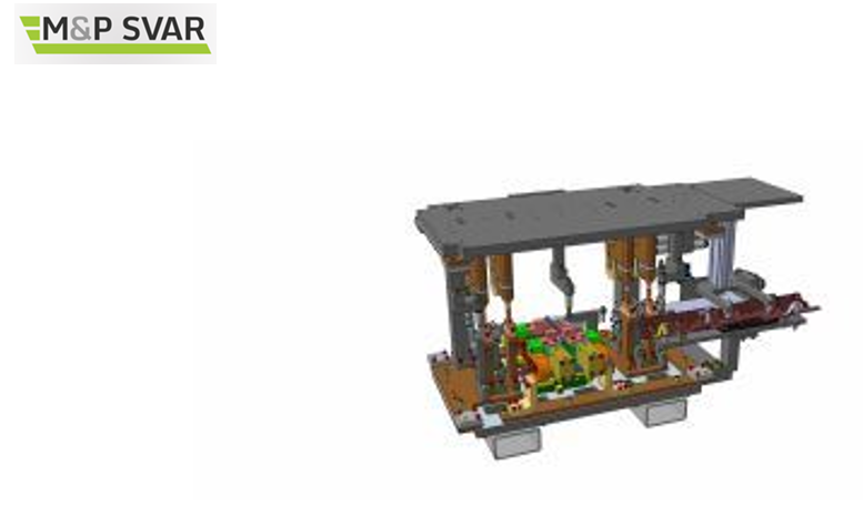 Audi project - progressive welding jig for resistance welding with a control station.